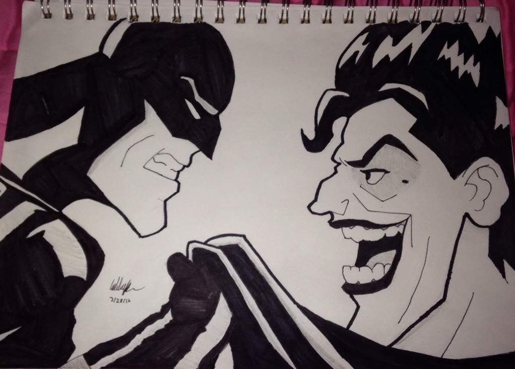 Drawing of Batman and The Joker | DC Entertainment Amino