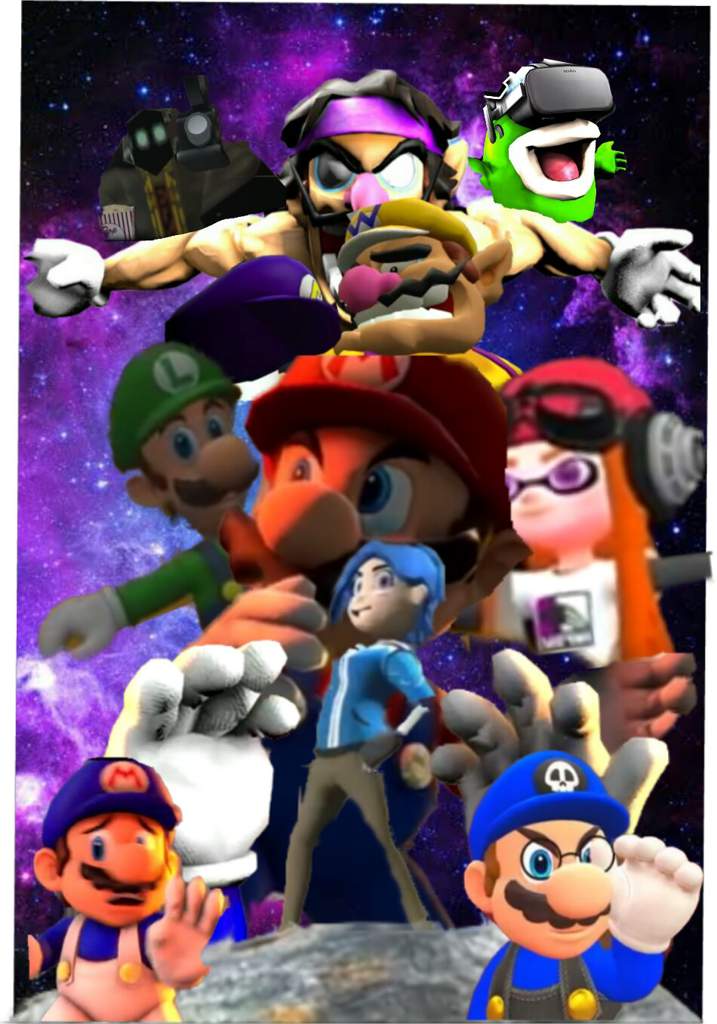 Waluigi arc fan made poster | SMG4 Amino