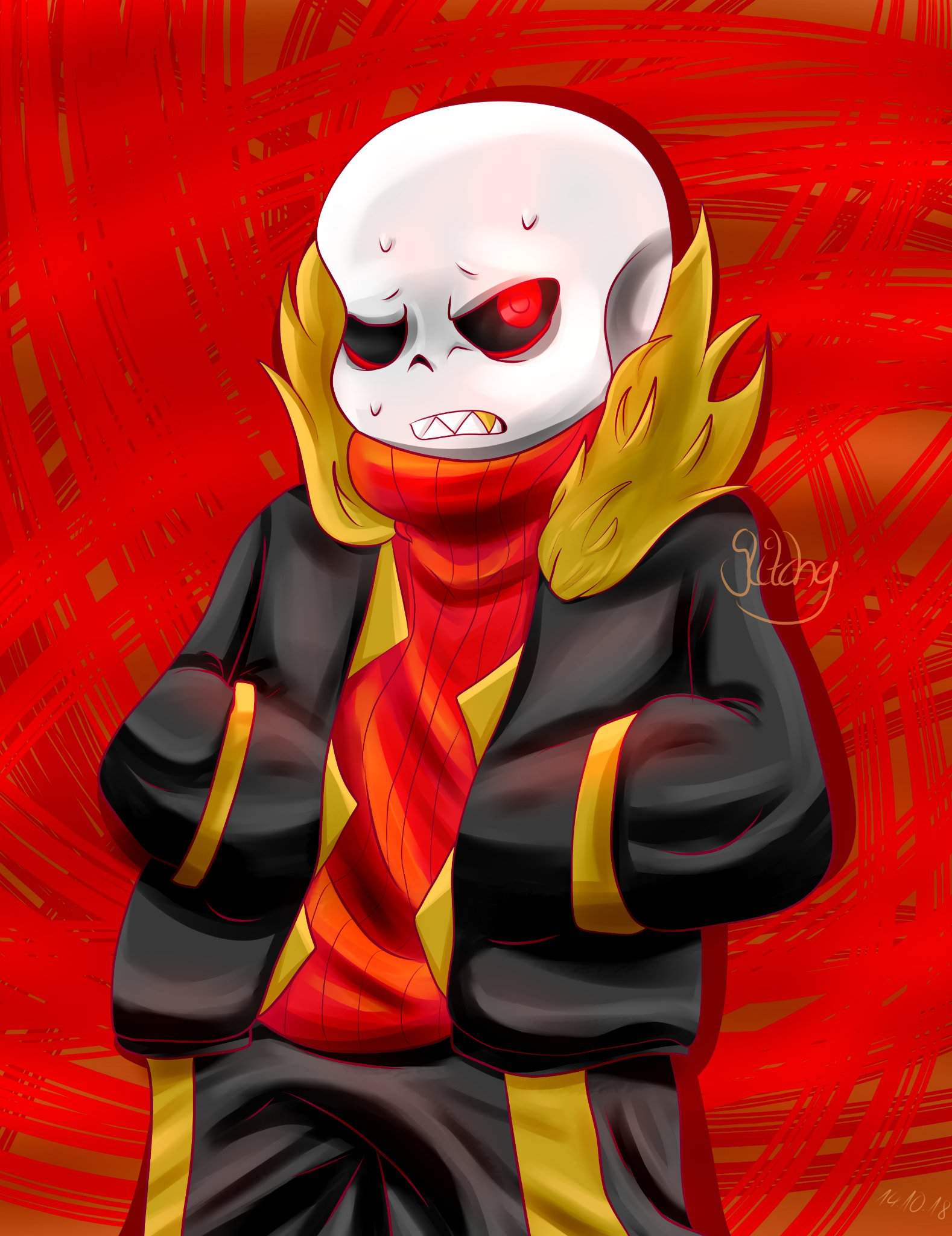 💛Underfell Sans | Undertale Amino