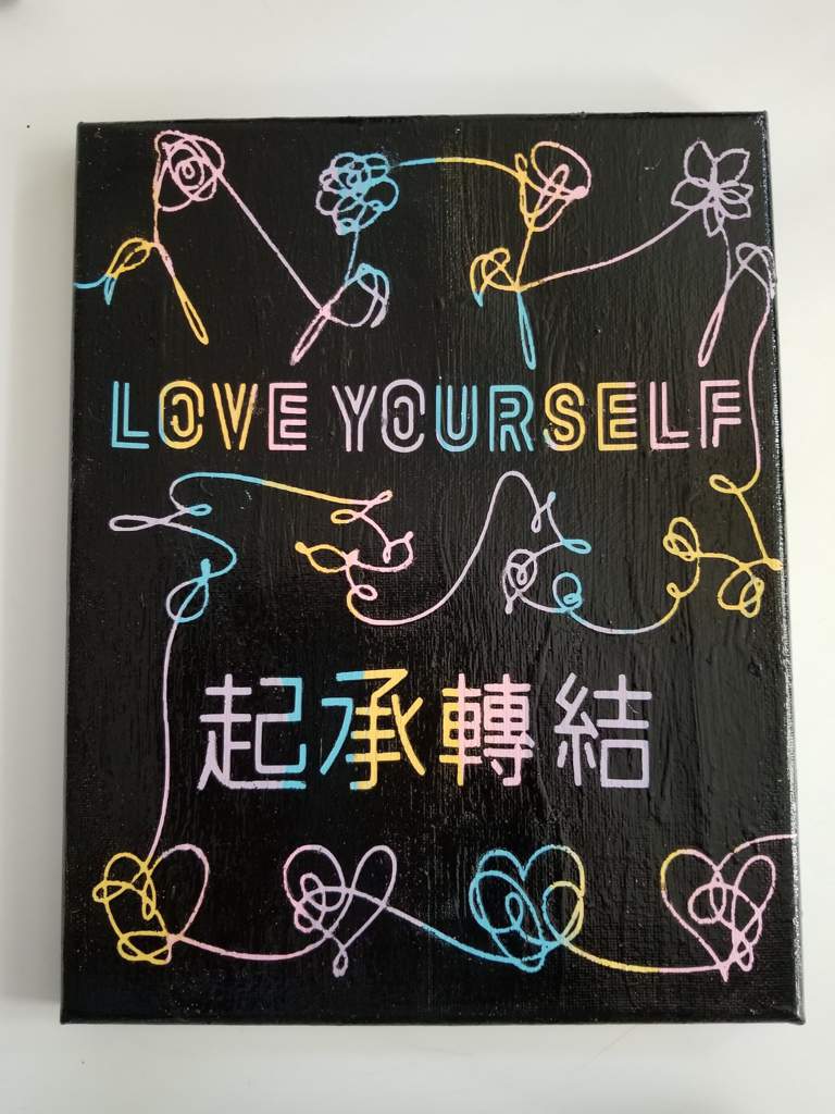 Download Love Yourself Hot Mess Canvas Bts Amino