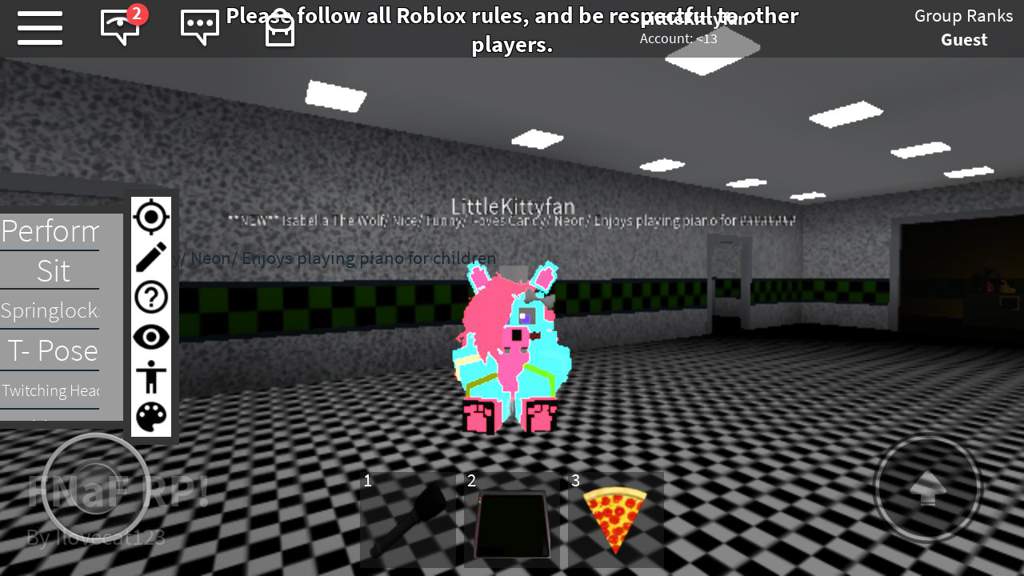 I Made A New Oc Roblox Fnaf Rp Five Nights At Freddy S Amino