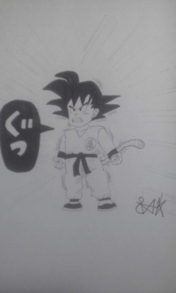 Dibujos 8AZ:goku niño(saga del primer piccoro) | DRAGON BALL ESPAÑOL Amino