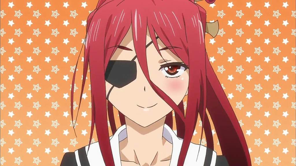 Anime girl with eye patch