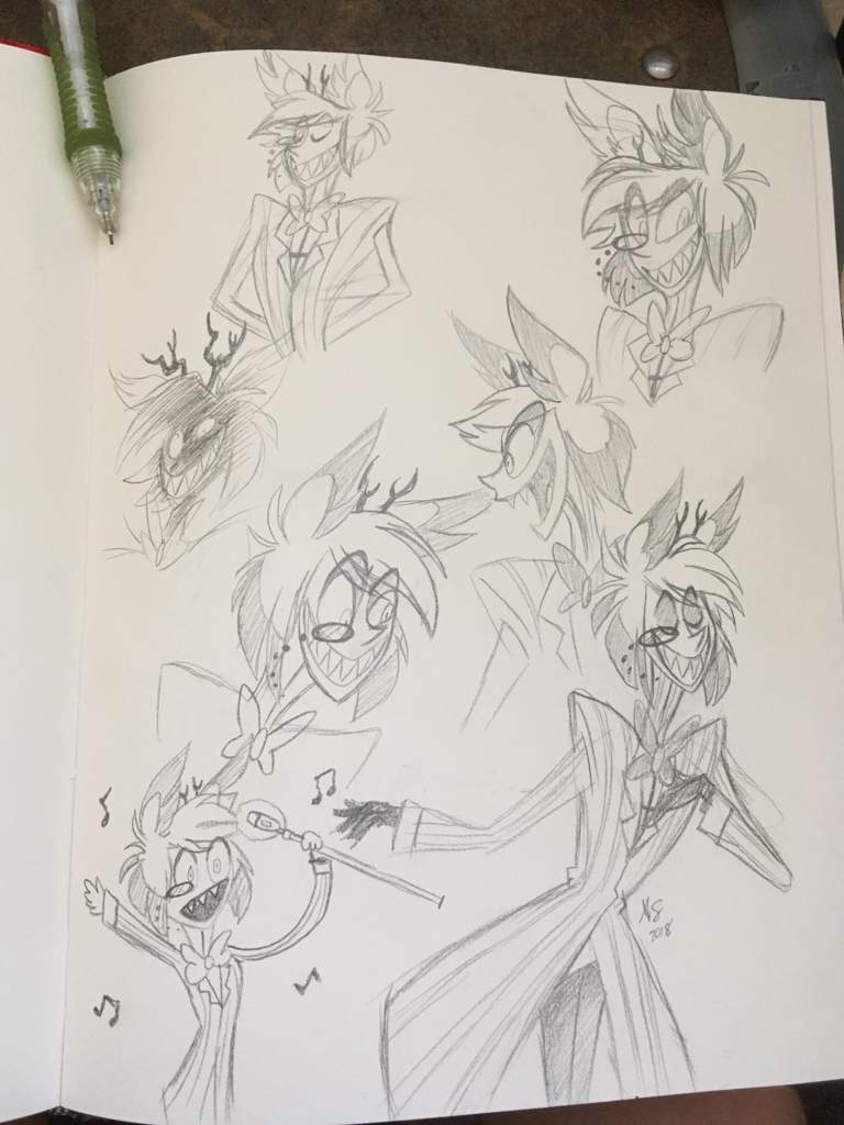 Alastor Sketches | Hazbin Hotel (official) Amino