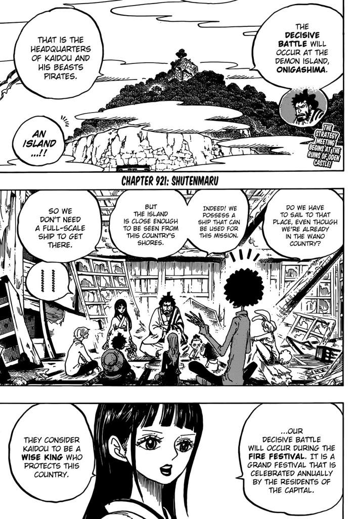 One Piece Chapter 921 Shutenmaru Analysis One Piece Amino