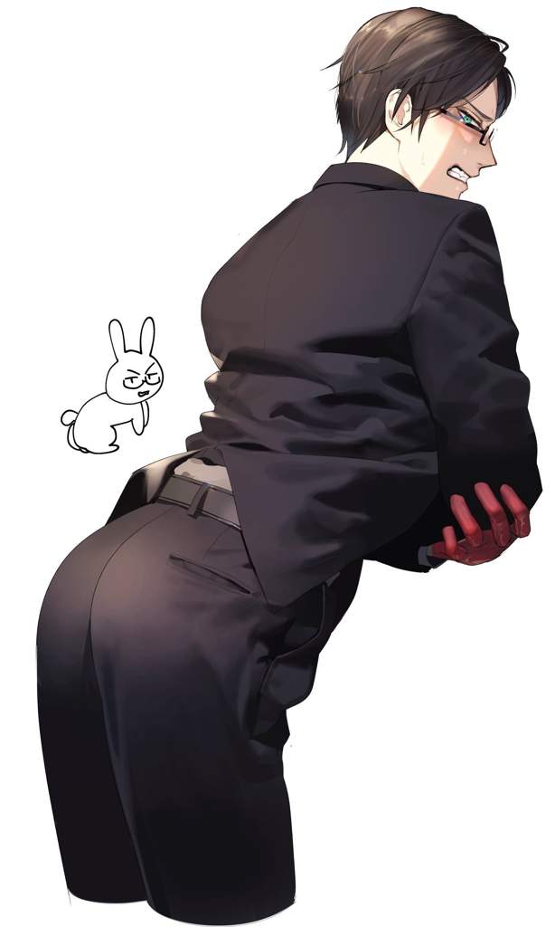 Male anime butt