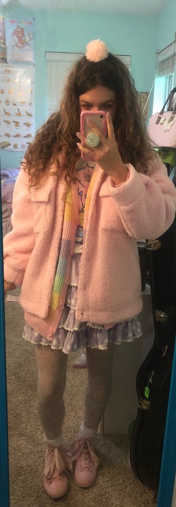 wc pastel rainbow cardigan