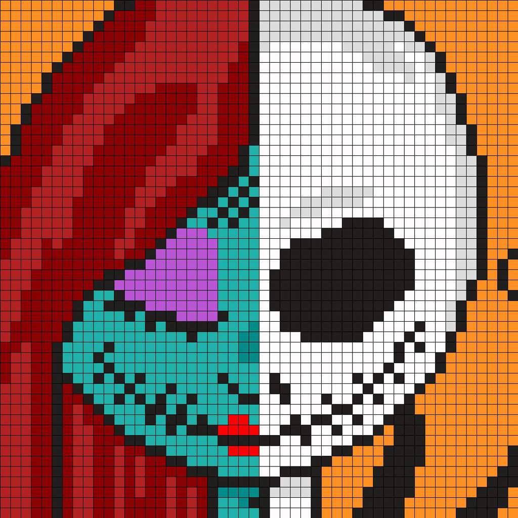 💀Jack Skellington Pixel Art💀 Minecraft Amino