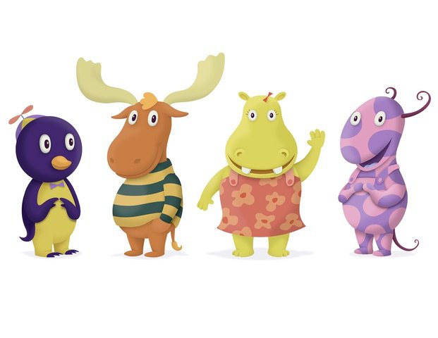 Here’s a lovely piece of concept art from The Backyardigans Pilot. 