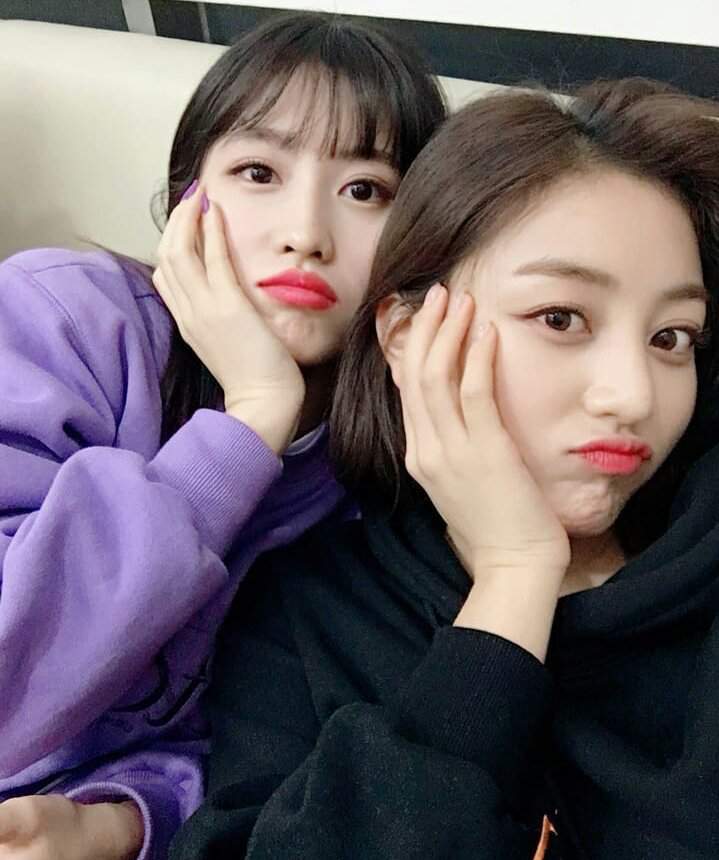 Momo and Jihyo 💙💙😍 | Twice (트와이스)ㅤ Amino