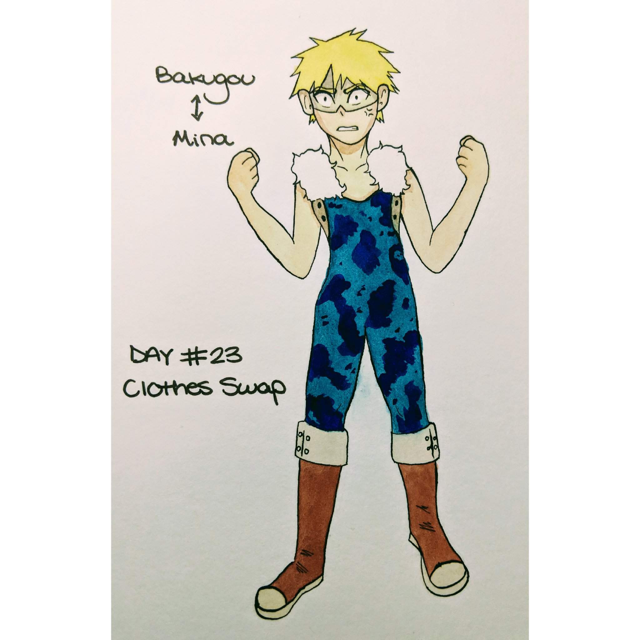 BNHA Inktober day #23: Clothes Swap | Art Amino