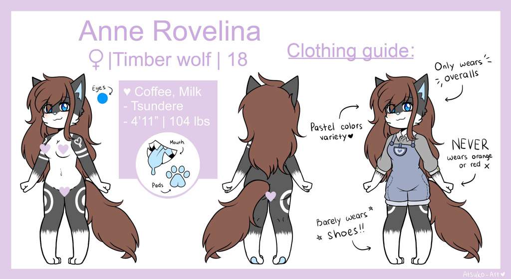 Update fursona reference sheet! 💙 | Furry Amino