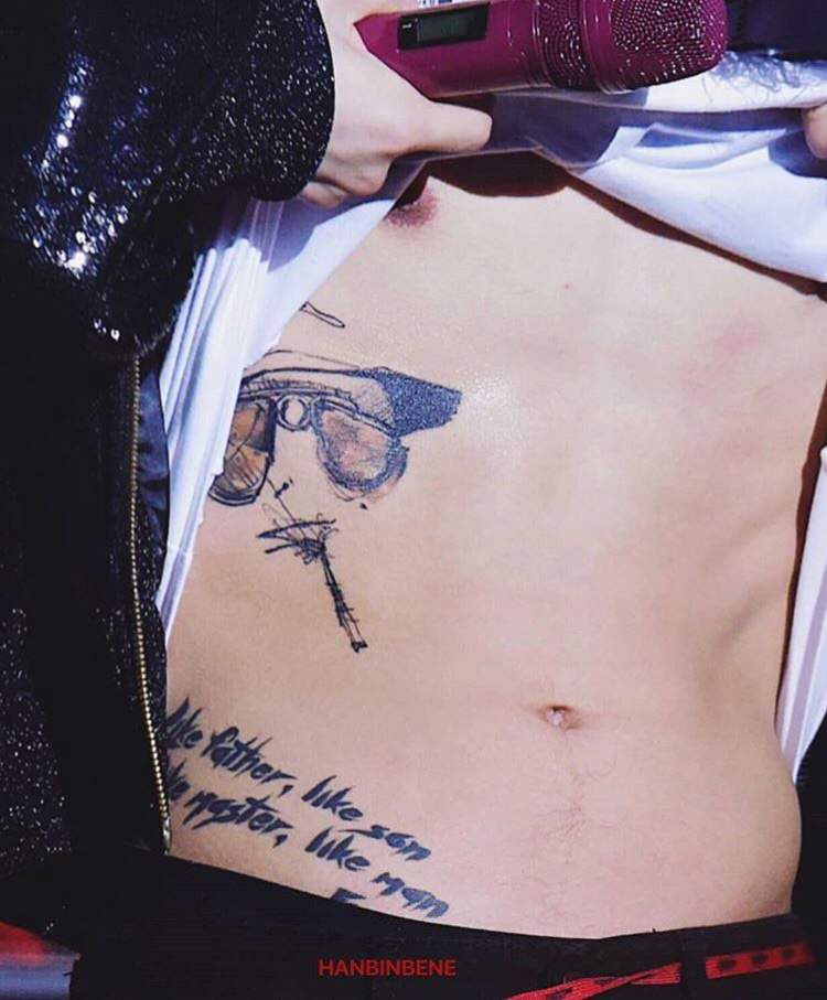 Hanbin S New Tattoo Ikon Amino