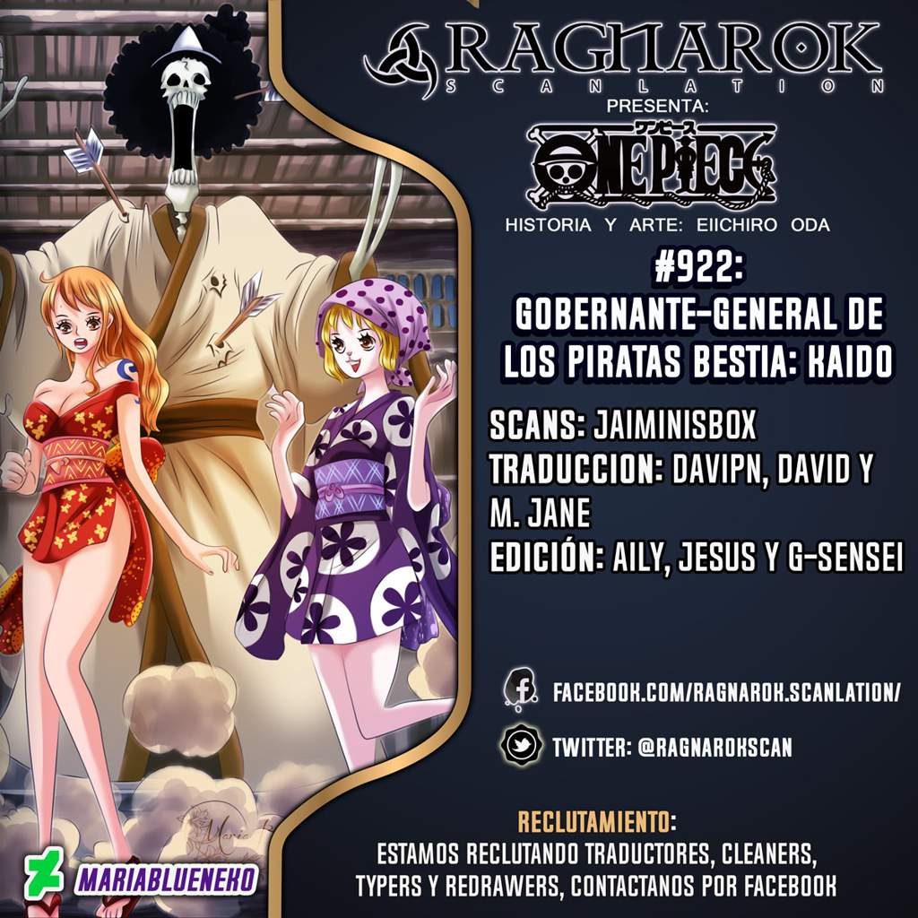 922 Manga One Piece Gobernante General De Los Piratas Bestia Kaido Shin Sekai Amino Amino