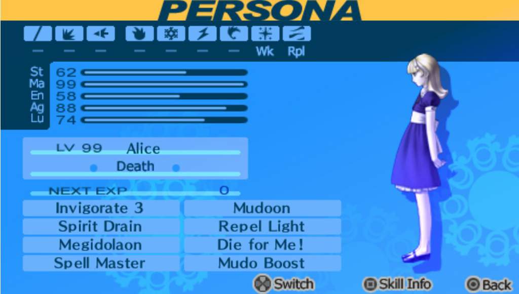 Ultimate Alice P3p Smt Persona Amino