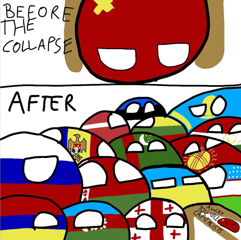 Before And After The Collapse Of The Soviet Union | countryball English ...