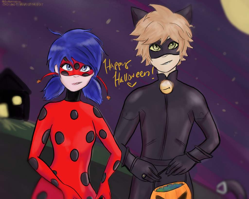 Happy Halloween For Ladybug And Chat Noir