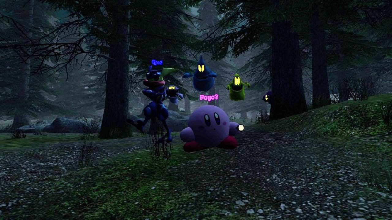 Greninja and Kirby in a Haunted Forest | Pokémon Amino