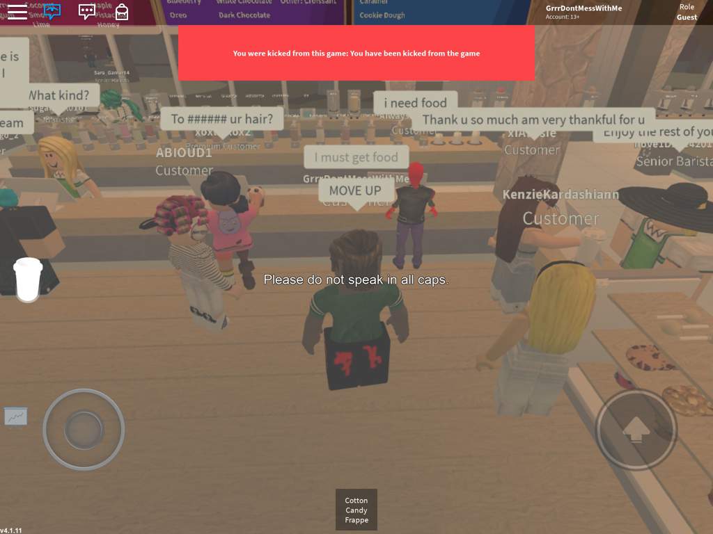 When You Wanna Troll In Roblox But You Get Kicked Out Of Frappe Cafe Alicia The Lynx Official Amino