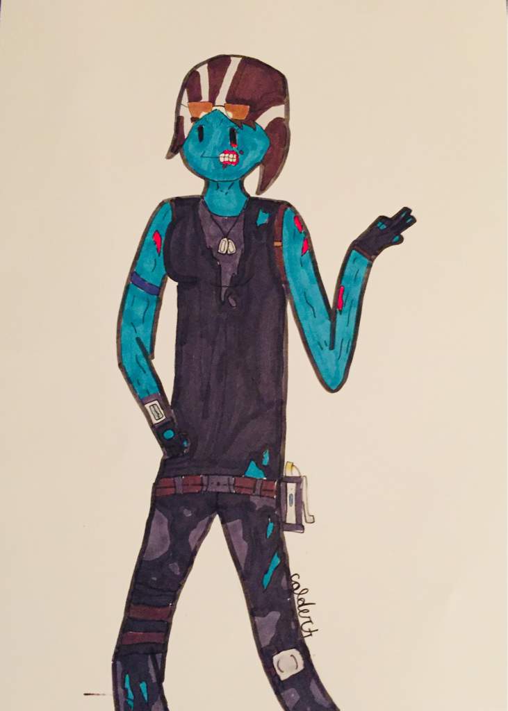 spooky solos ghoul trooper fan art - ghoul trooper fortnite coloring page