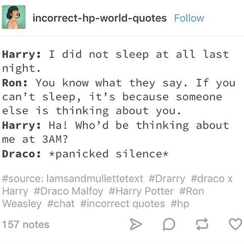 I read drarry at 3 am😐😐😐 | Harry Potter Amino