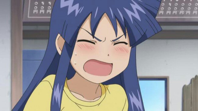Screaming anime face