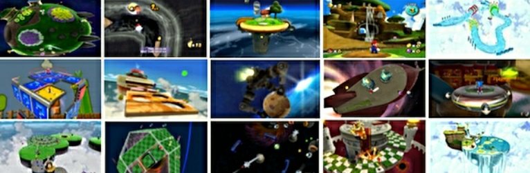 super mario galaxy 2 all galaxies