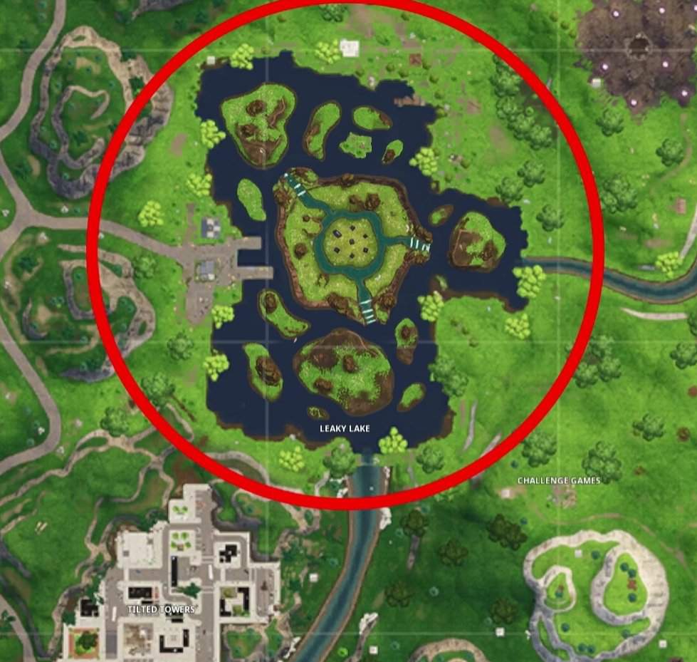 fortnite battle royale armory - fortnite map leaky lake