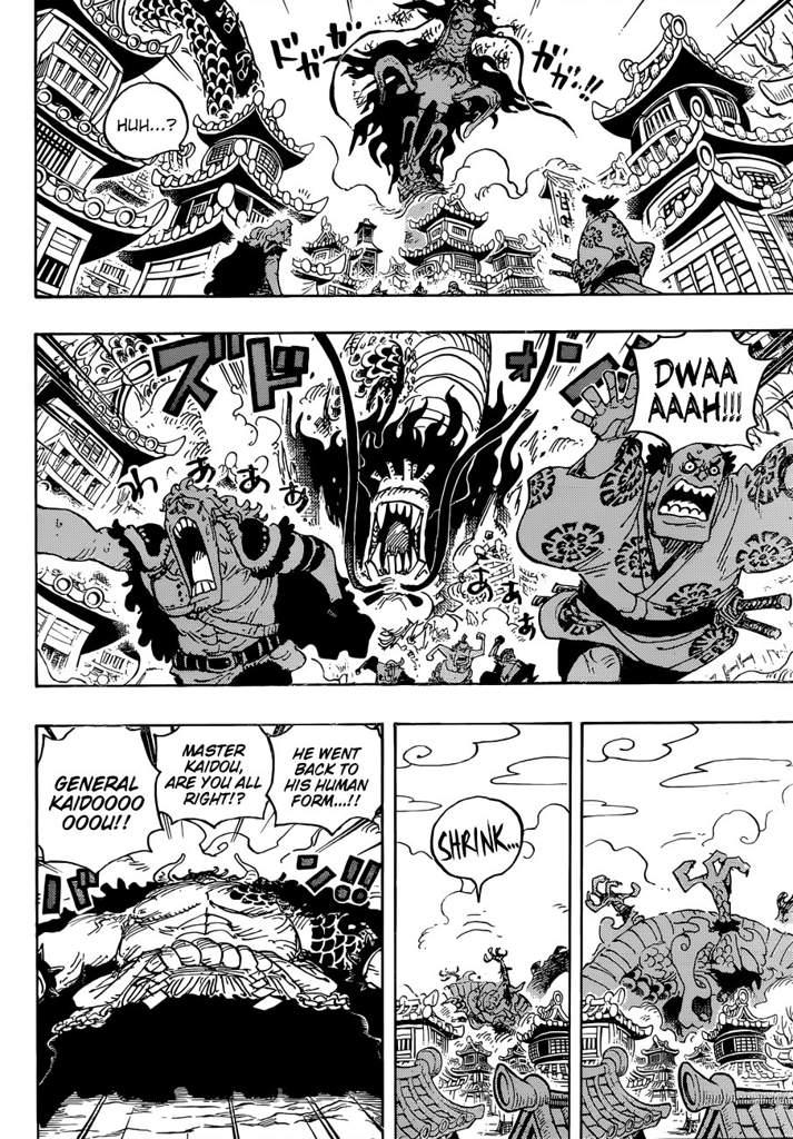 One Piece Chapter 923 Emperor Kaidou Vs Luffy Manga