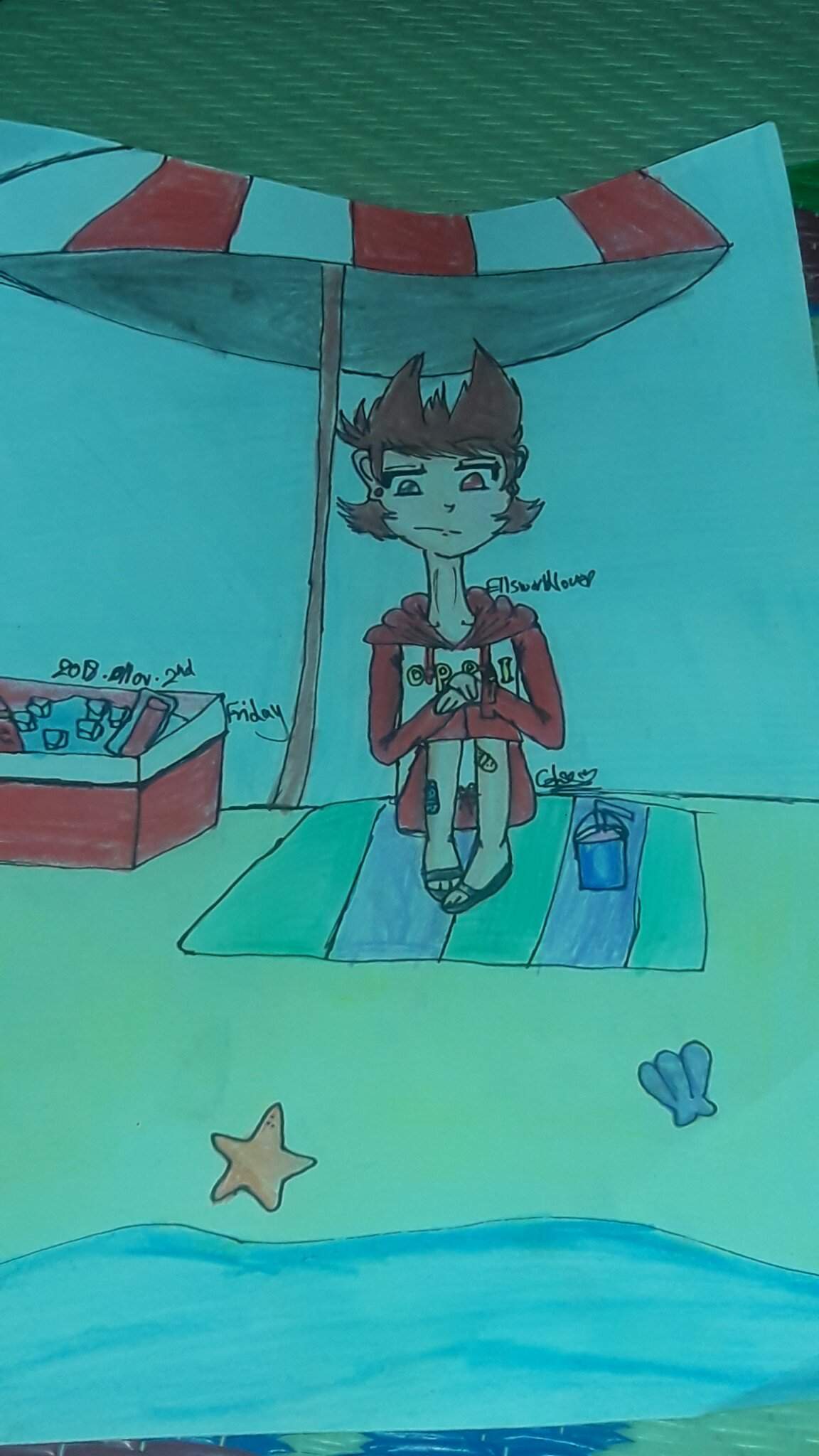 Tord at the beach | 🌎Eddsworld🌎 Amino