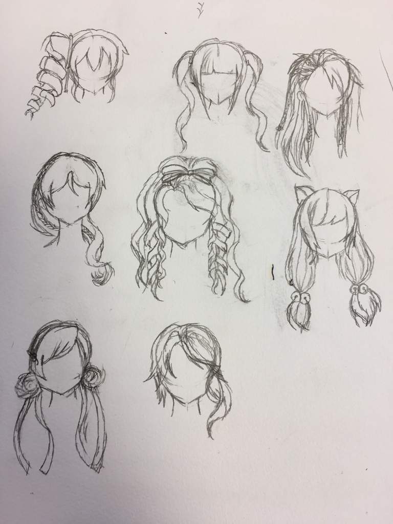 Random Love Nikki hairstyles I drew | Love Nikki Dress Up Queen Amino