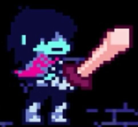 Battle Sprite Redraw (Kris) | Deltarune. Amino