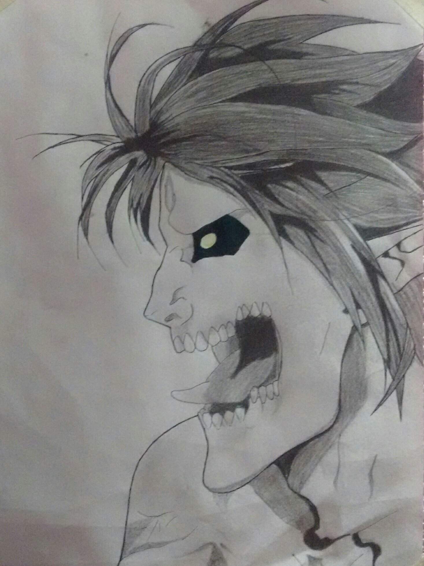 Dibujo de Eren titan. | •Dibujos y Animes• Amino