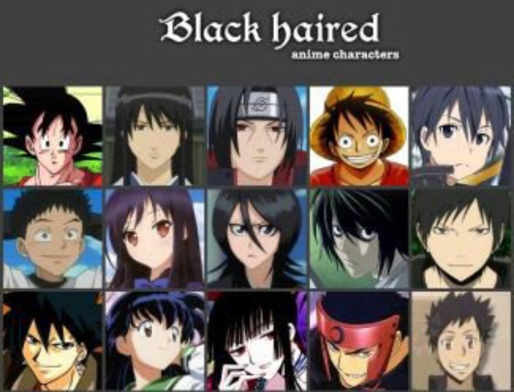 Anime Characters By Hair Colour Male Version Anime Amino