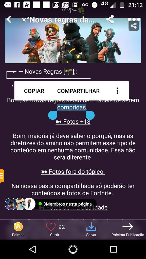 ×°Novas regras da pasta compartilhada! 📖🗂️ Fortnite Brasil 🇧🇷 Amino