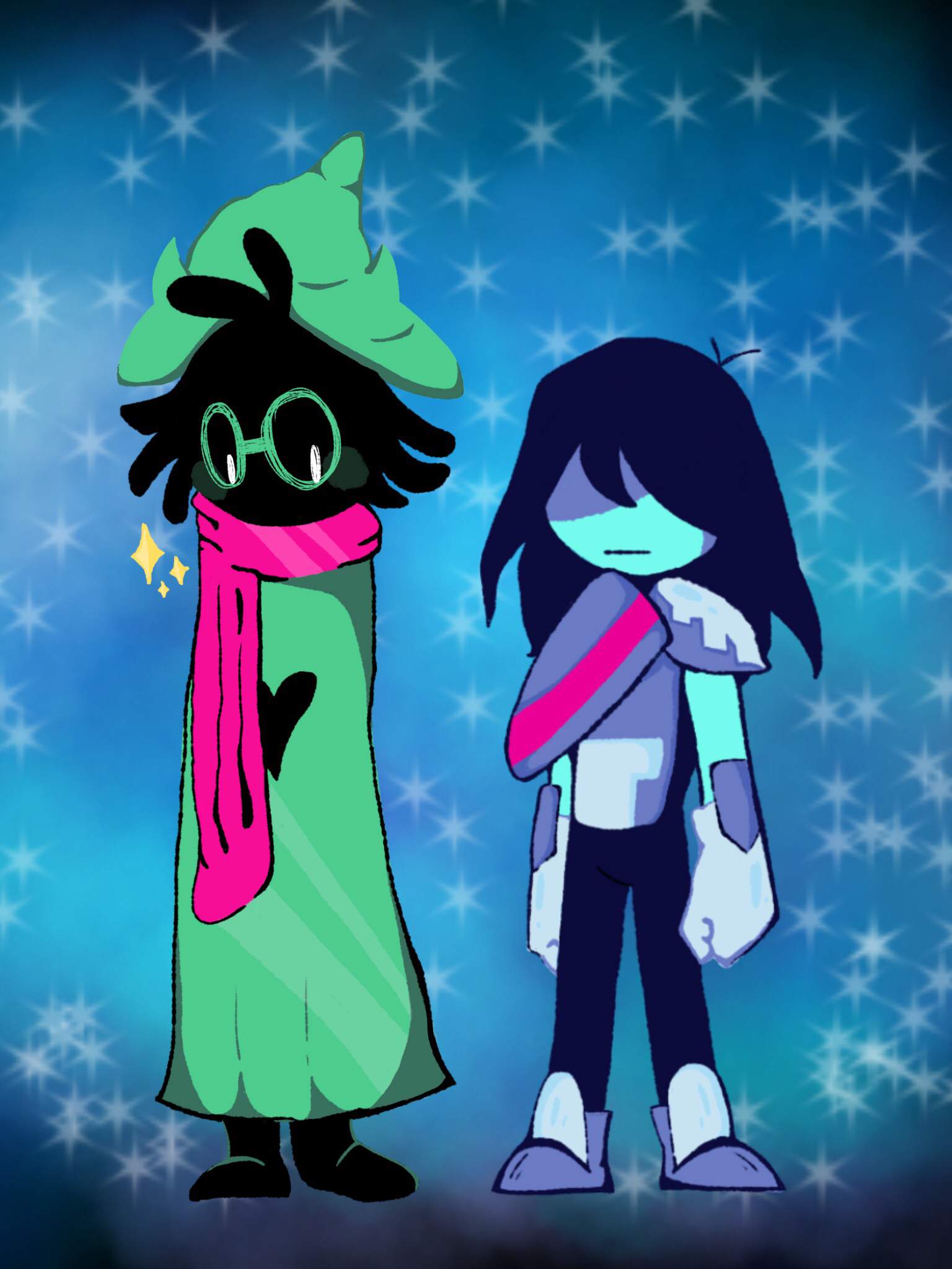 Kris and the fluffy prince | Deltarune. Amino