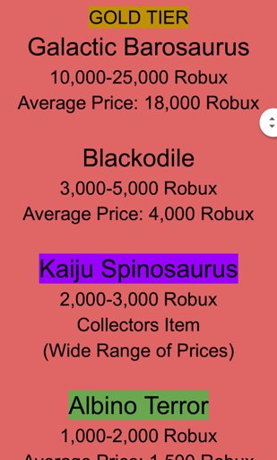 Latest Dinosaur Simulator Amino - how much does 25 000 robux cost