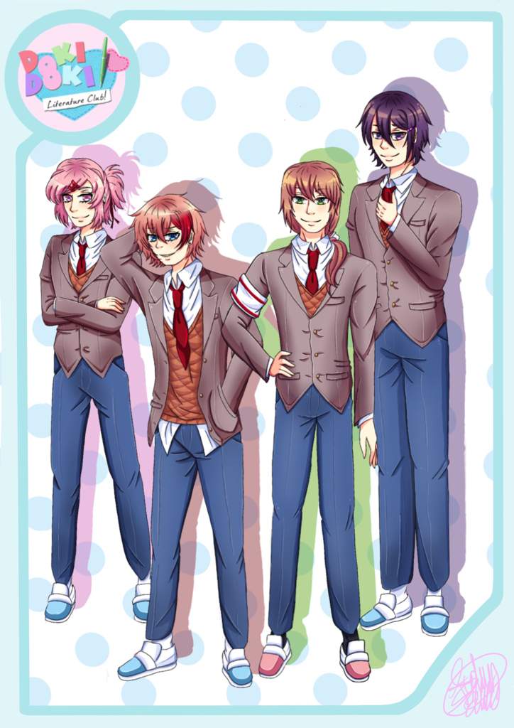 Male Doki Doki Literature Club Fanart Doki Doki Literature Club Amino 