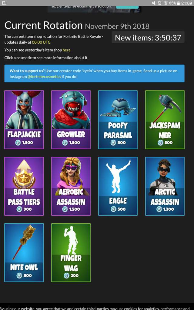 Fortnite Item Shop 9th November 2018 Item Shop 9th November Fortnite Battle Royale Armory Amino