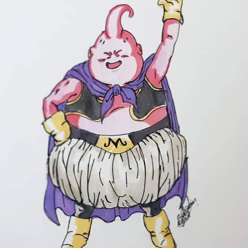 Tutorial De Como Dibujar A Majin Boo En Mi Canal DibujArte Amino