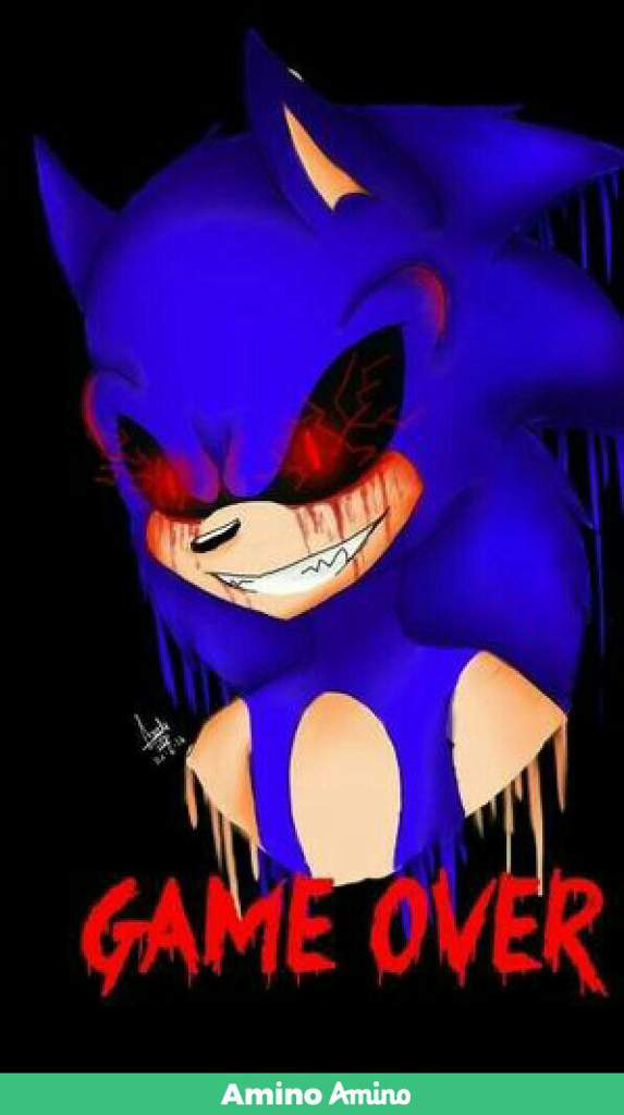 sonic exe game over