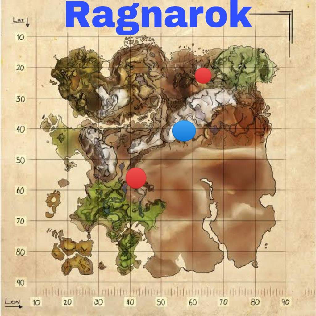 Ark ragnarok карта артефактов