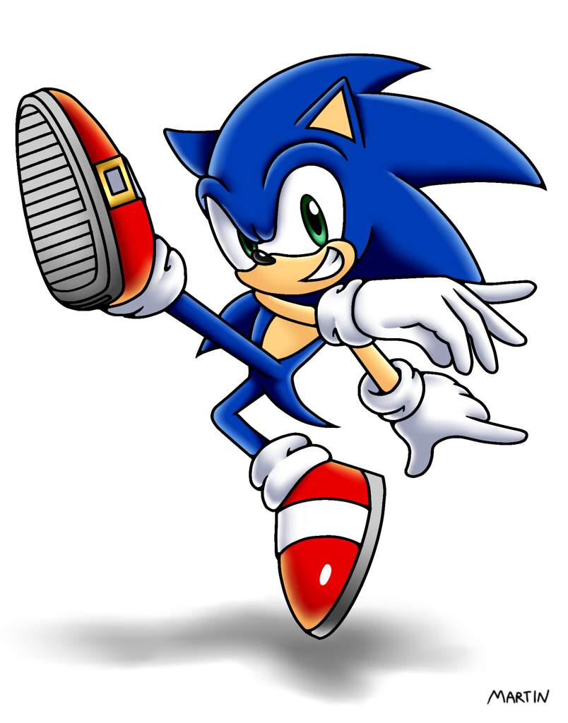 This is my version of the Sonic render for Super Smash Bros. 