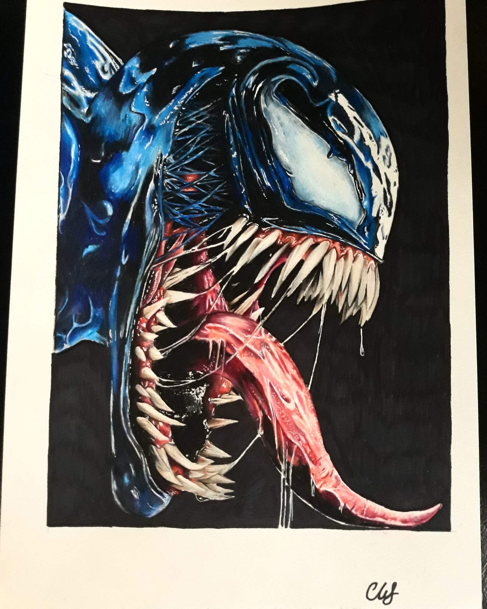Venom drawing finished Art Amino