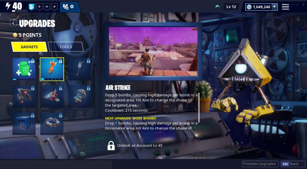 into survivor squads and a new upgrade point system that can be used to unlock upgrades for your pickaxe and backpack size or improve gadgets - fortnite battle royale point system