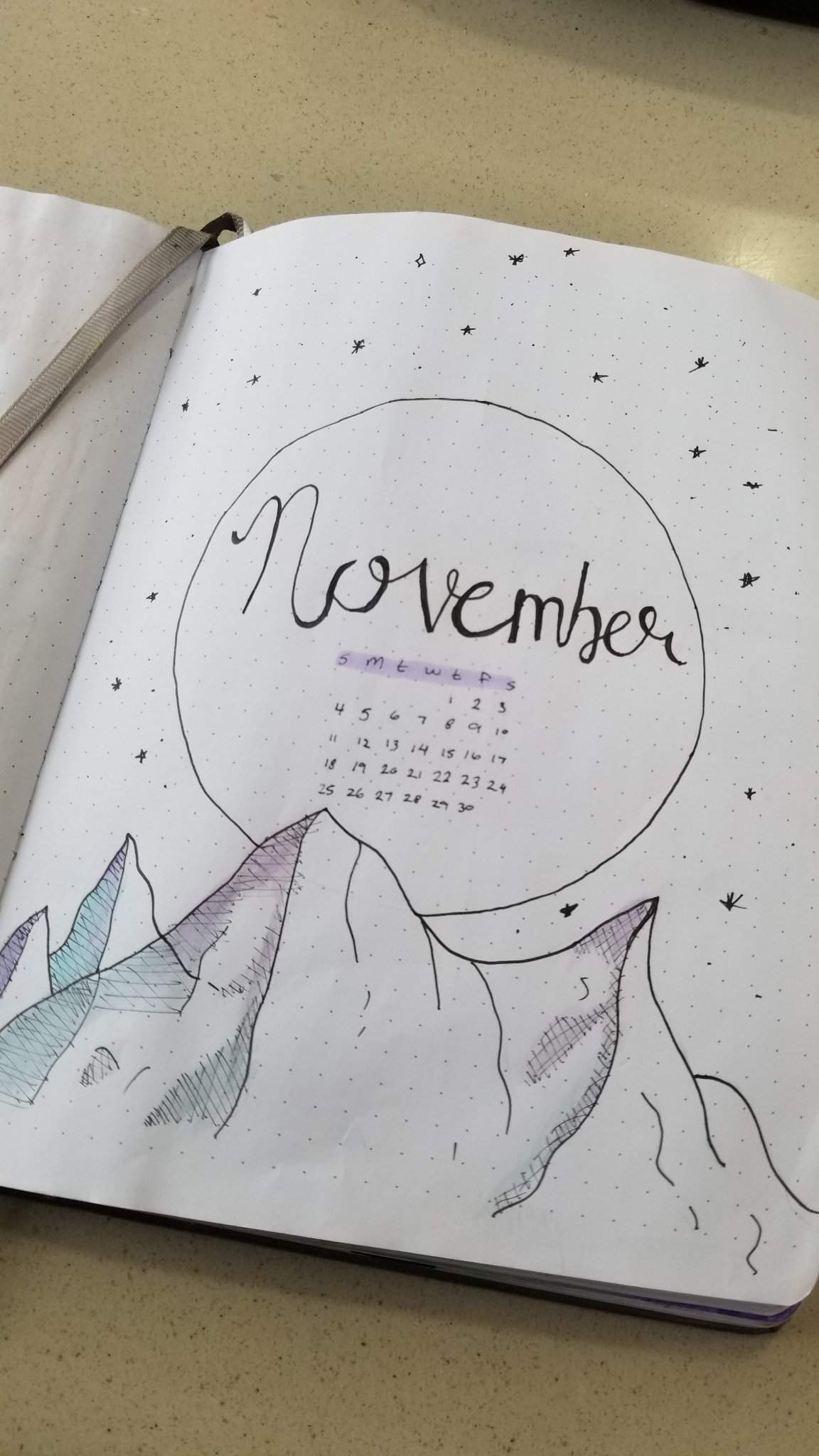 November mountain theme | Bullet Journal Amino