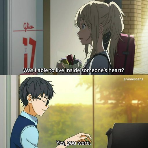 Anime scenes 📷 on Instagram: “; ⠀⠀⠀⠀ ⠀ ⠀ ⠀ ⠀⠀⠀QOTD: which anime made you  cry the most? ⠀⠀⠀ ⠀ ⠀⠀ ◇ Anime: Your lie in April ⠀ ◇ Genre: Slice of Life,  Romance, Drama,…” | Anime Amino