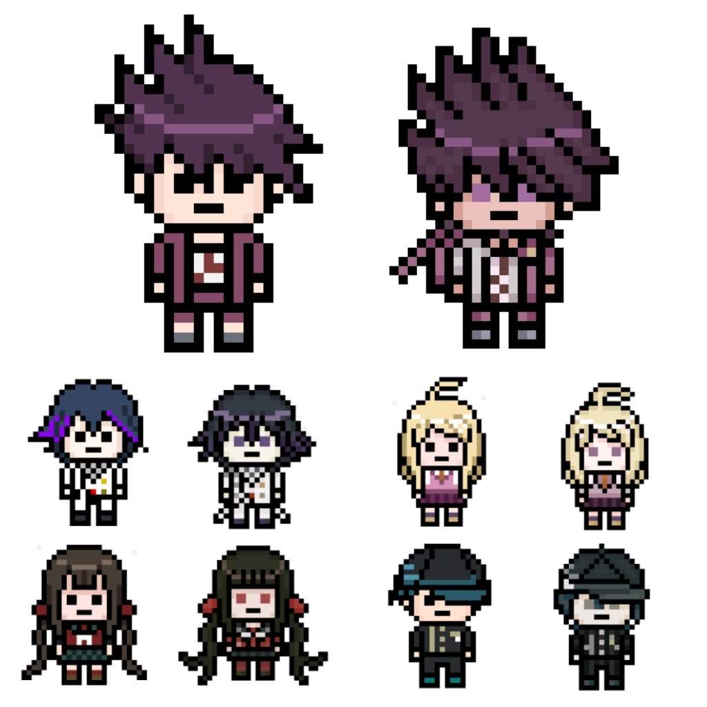 I made some more detailed sprite edits | Danganronpa Amino