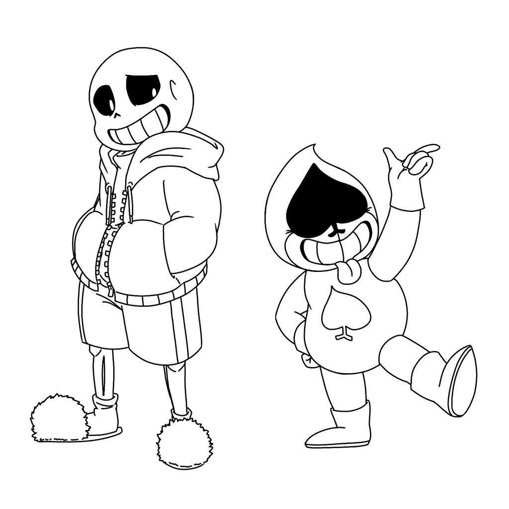 Sans and Lancer ♧》 | Undertale AUs Amino