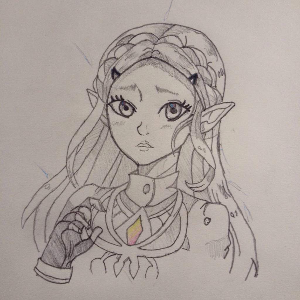 Botw Zelda Pencil Sketch | Zelda Amino